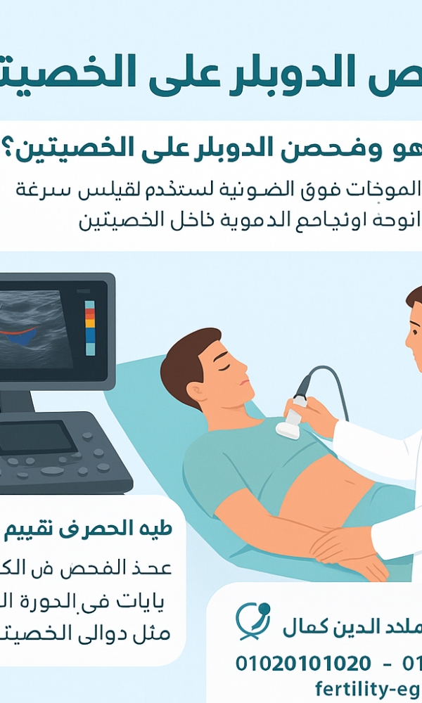 دوبلر على الخصيتين