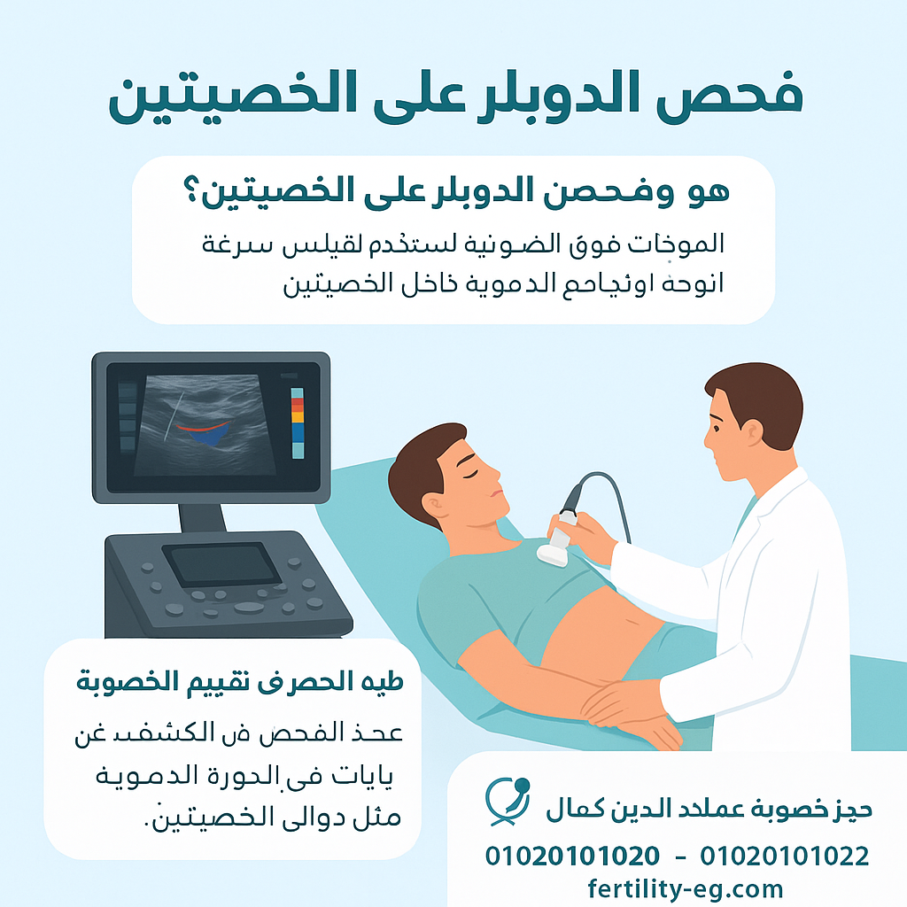 دوبلر على الخصيتين